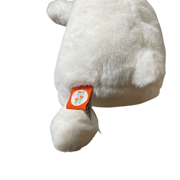 Giggle Scape Polar Bear Plush Stuffed Animal White Red Scarf NWT 8" Soft - Picture 4 of 7